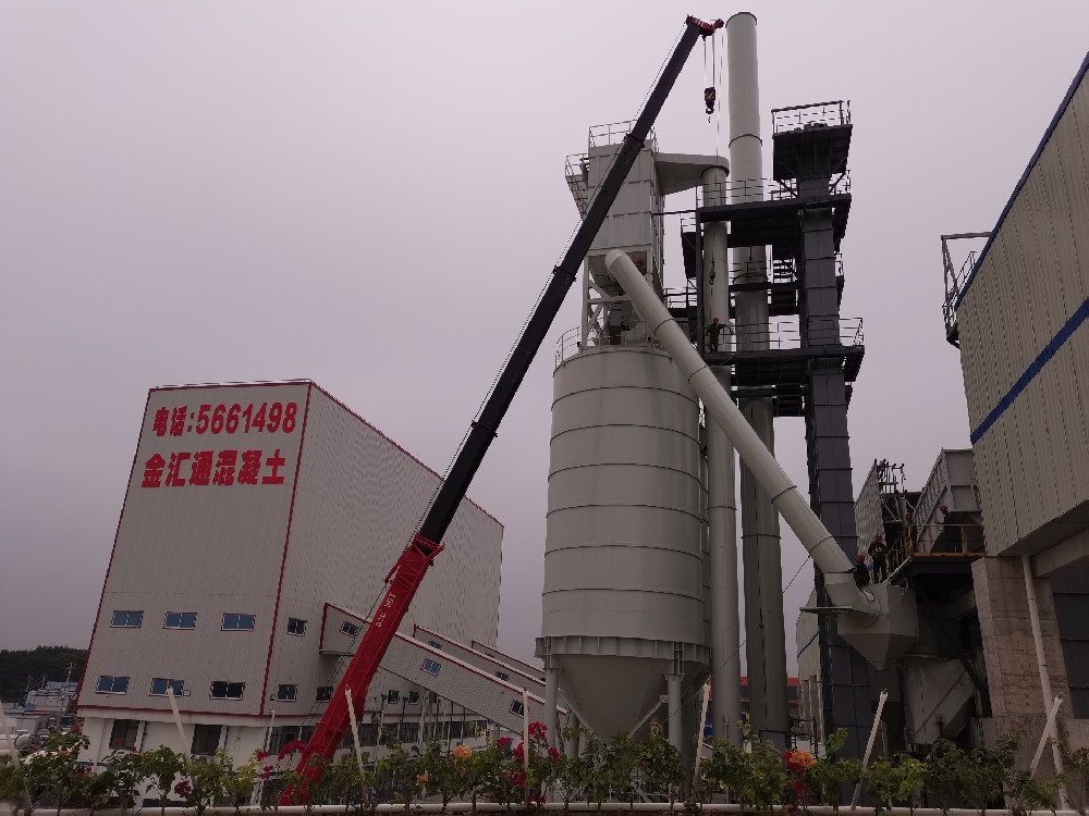 广西桂林购买山源科技干粉砂浆生产线现场